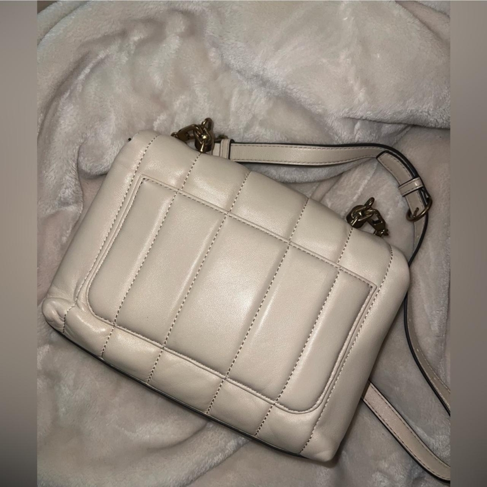 Tory Burch Cream Satchel with Gold Accents - Picture 5 of 5